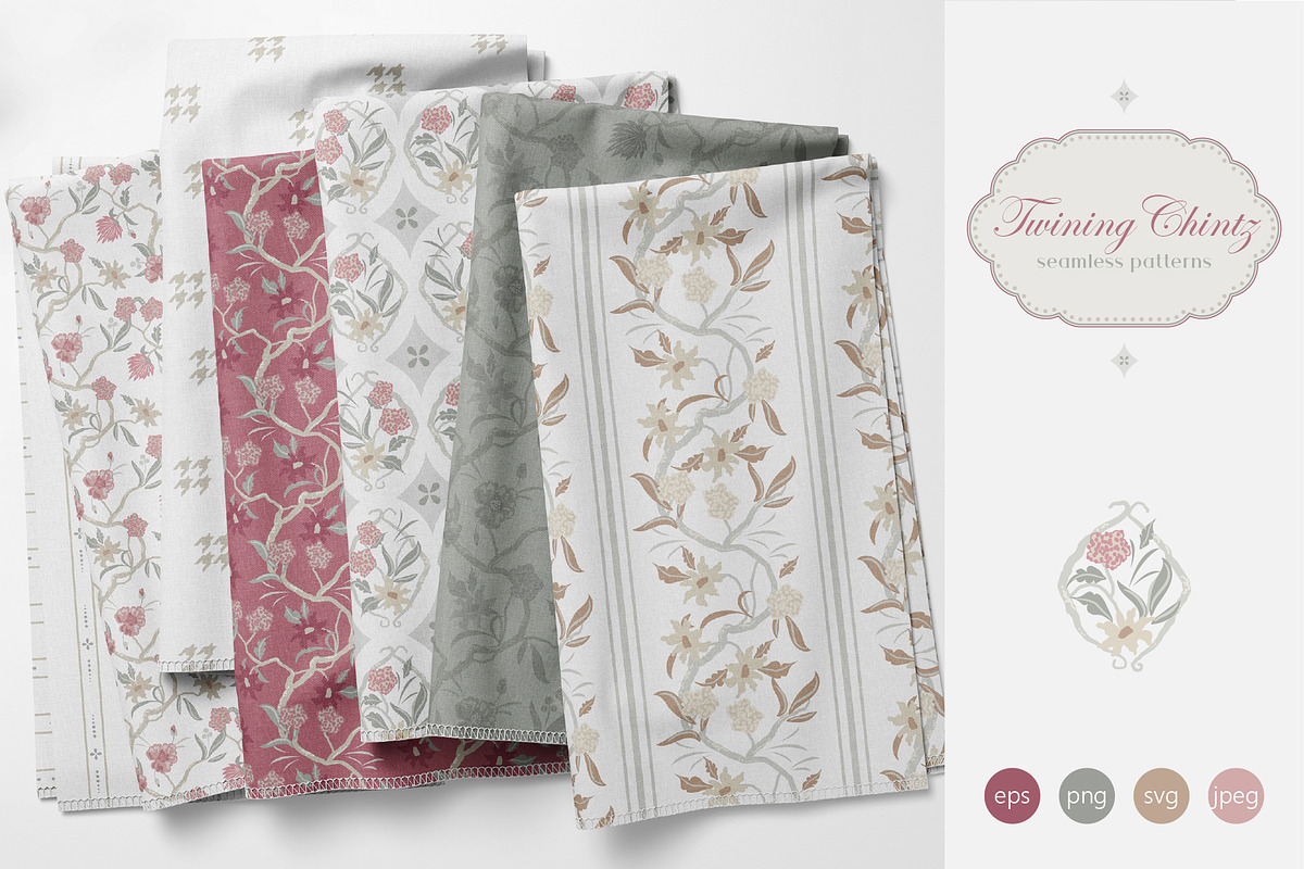 Twining Chintz - Floral Patterns, a Pattern Graphic by InaCorart (Photo 1 of 10)