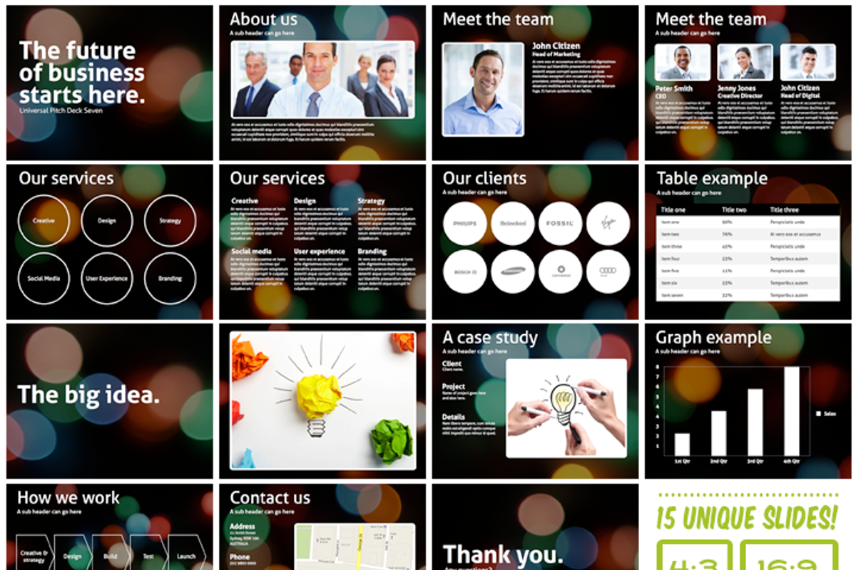 Universal Pitch Deck Seven Keynote, a Presentation Template by PitchStock (Photo 5 of 5)