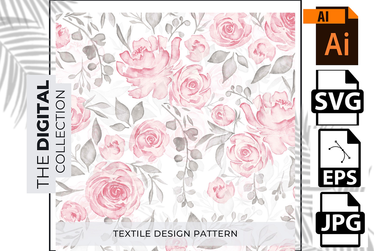 Seamless background, floral pattern, a Decorative Illustration by pixel stock ( pattern ) (Photo 1 of 3)