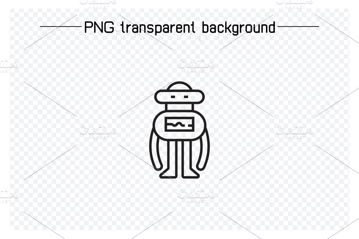 Bundle of Robot Avatars Line Icons, an Icon by Designfour (Photo 2 of 7)