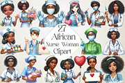 African Nurse Woman Clipart, an Illustration by DreamPrint404 (Thumbnail 1 of 3)