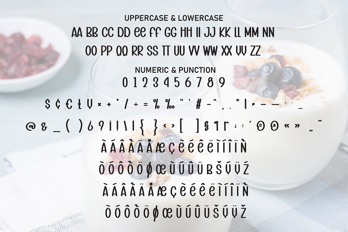 Milky Yoghurt | Script Font, a Script Font by Scratchones (Photo 6 of 7)