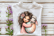 Whimsical Lamb with Easter Eggs Clip, an Illustration by Sublimation Artist (Thumbnail 5 of 6)
