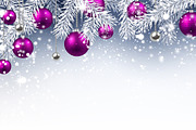Big violet Christmas & New Year set, a Decorative Illustration by Vjom (Thumbnail 14 of 20)