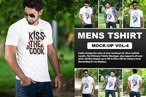 Mens T-shirt Mockups Vol: 4