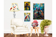 64 Lovebirds on a Branch Art, an Illustration by Art Paradise Studios (Thumbnail 6 of 10)