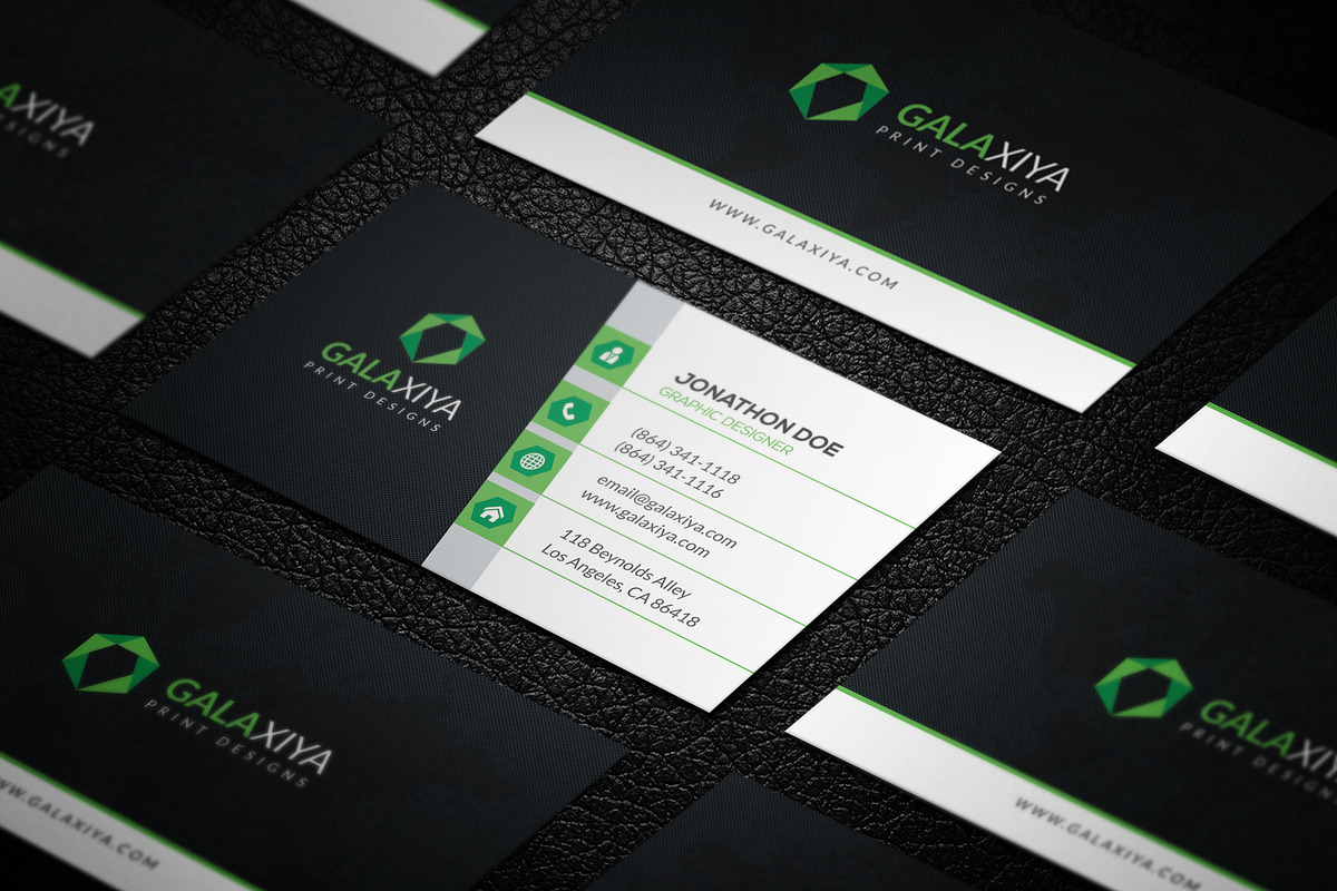 Creative Modern Business Cards, a Business Card Template by Galaxiya (Photo 3 of 11)