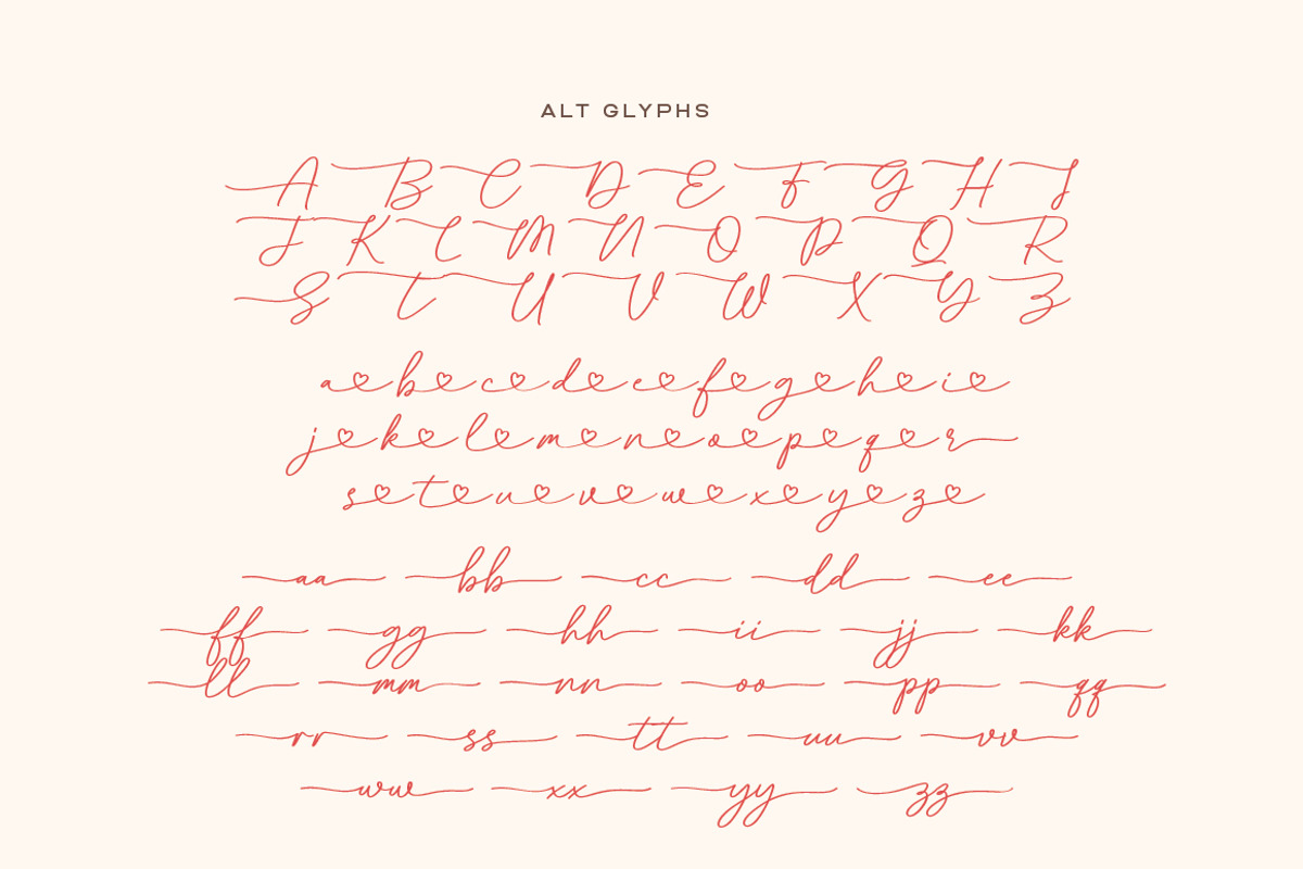Your Love - Romantic Wedding Font, a Script Font by Typebae (Photo 7 of 8)