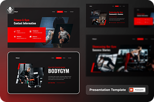 Fitness & Gym Powerpoint, a Presentation Template by SquidPixey