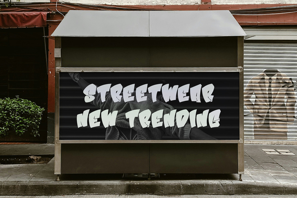 Qitrezz Graffiti Display Font, a Handwritten Font by Maulana Creative (Photo 6 of 7)