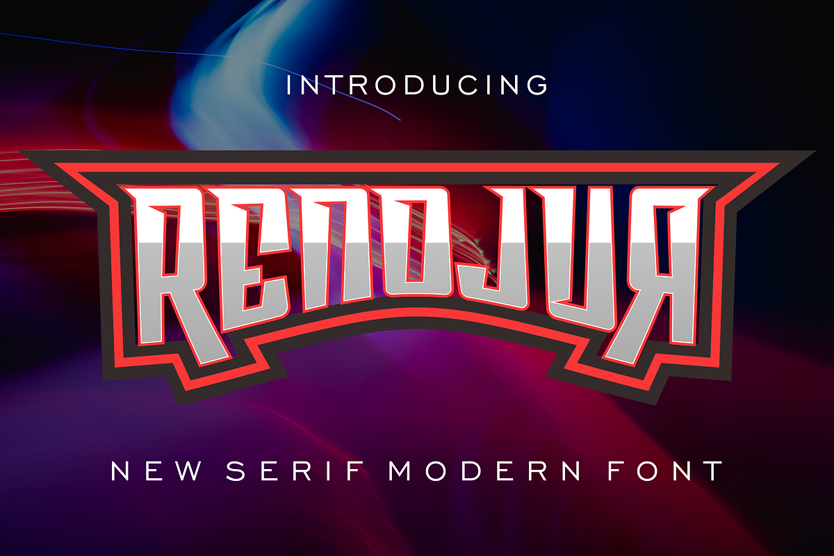 Renojur, a Serif Font by riotama85 (Photo 1 of 5)