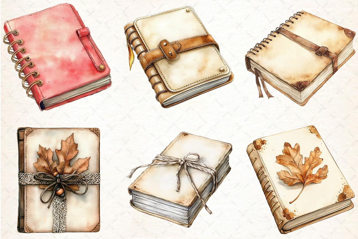Autumn Book Clipart, an Illustration by Libby Wishes (Photo 3 of 6)