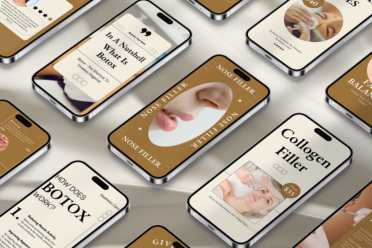 120 Botox & Filler Instagram Pack, a Social Media Template by Branding Victory STD (Photo 5 of 9)