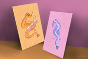 Romantic Dragons | Illustration Kit, an Animal Illustration by TMETA design (Thumbnail 6 of 12)