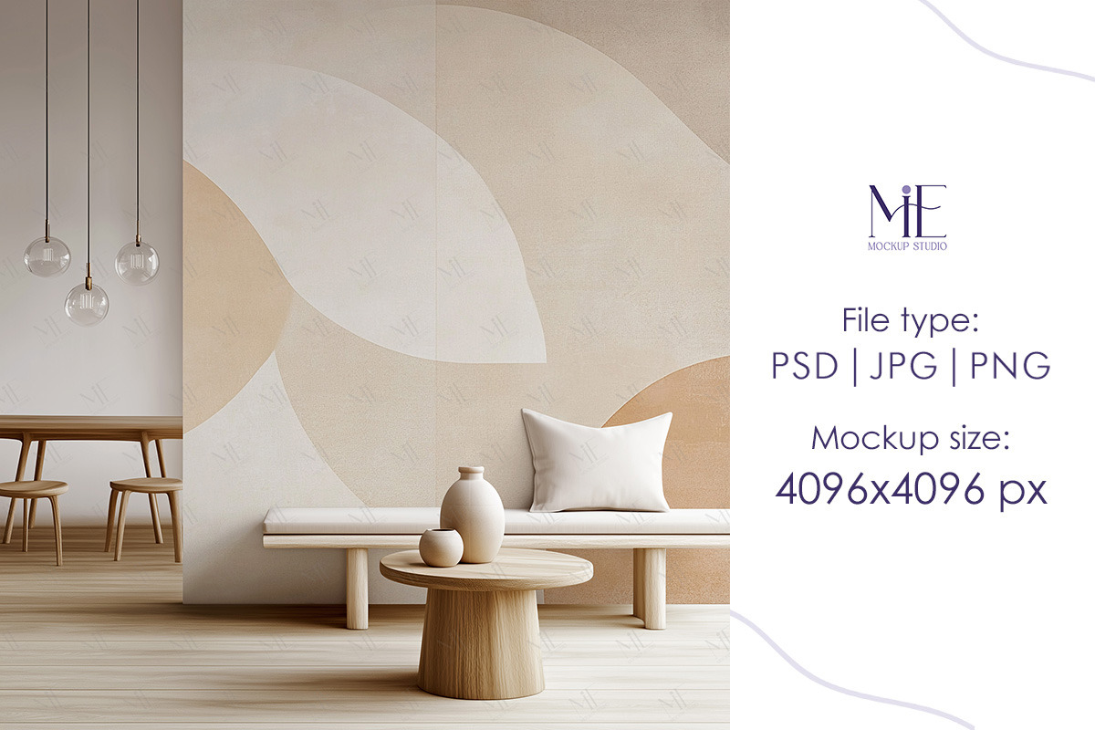 Wallpaper Mockup, Boho Wall Paper, a Mockup by Mie Mockup Studio (Photo 5 of 10)