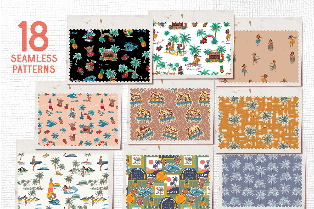 HAWAII Callin', a Pattern Graphic by MSNTY STUDIOX (Photo 3 of 24)