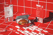 Burger Bar Menu Display Mockup, a Packaging Mockup by creatsy5 (Thumbnail 4 of 6)