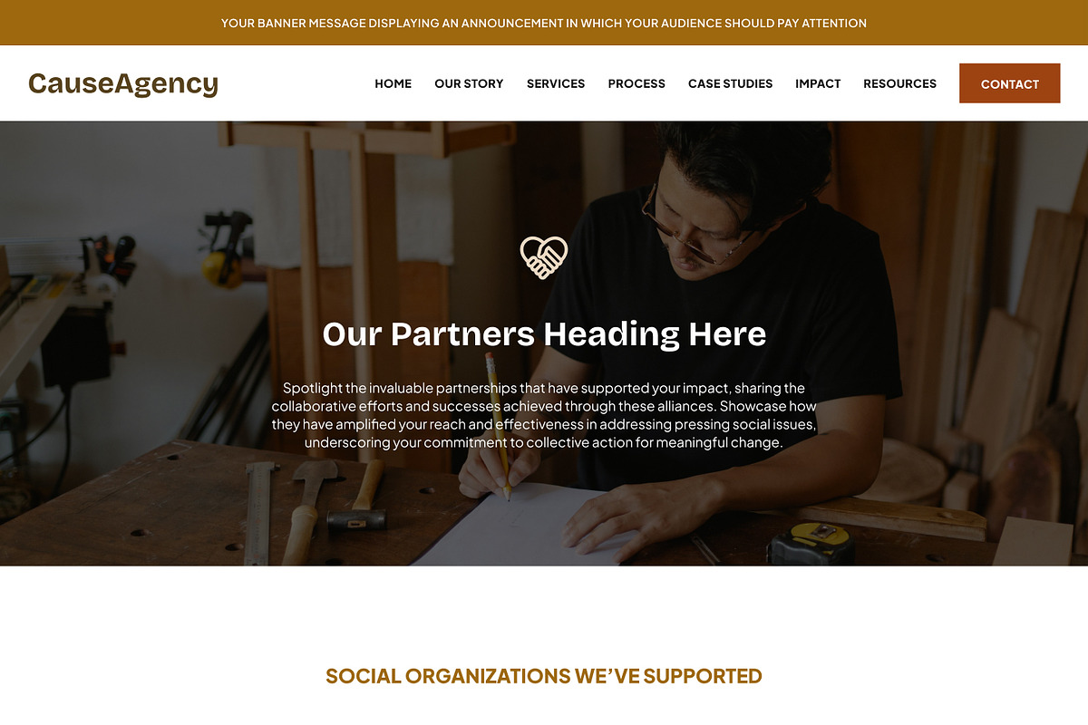 Social Enterprise Showit Template, a WordPress Template by Studio Humankind (Photo 14 of 20)