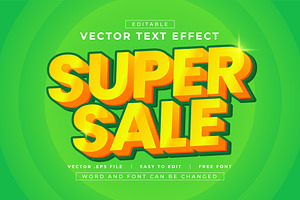 Super Sale 3D Text Effect | EPS, a Layer Style Add-On by padilah_a