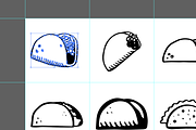 50 Hand-Drawn Taco Illustrations, a Food Illustration by Flavor Graphics (Thumbnail 3 of 3)
