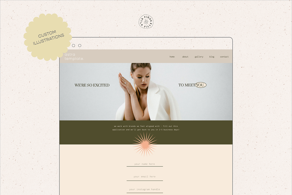 Astra Showit Web Template, a Websites & App Template by Figue Studio (Photo 3 of 4)
