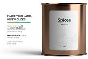 Spices Jar Mockup, a Packaging Mockup by AY Mock-Ups (Thumbnail 4 of 12)