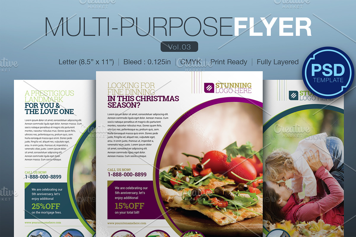Multipurpose Flyer Bundle, a Flyer Template by KitCreativeStudio2