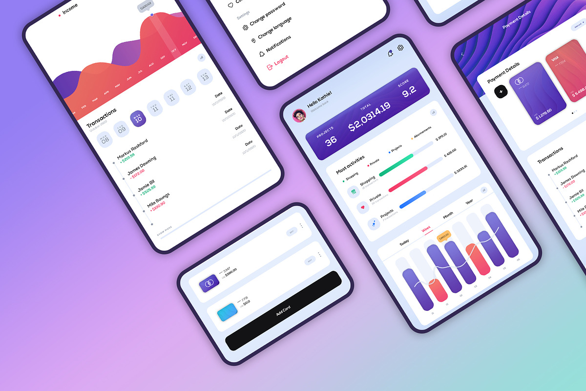 Dynamic Payments UI Kit, a Templates & Theme by KL-Webmedia (Photo 6 of 11)