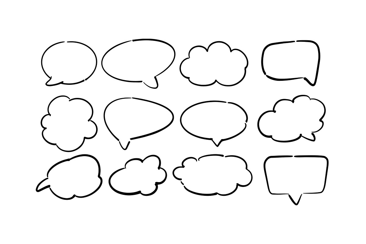 Speech Symbol Talk and Thinking, a Graphic by kaisorn (Photo 2 of 3)