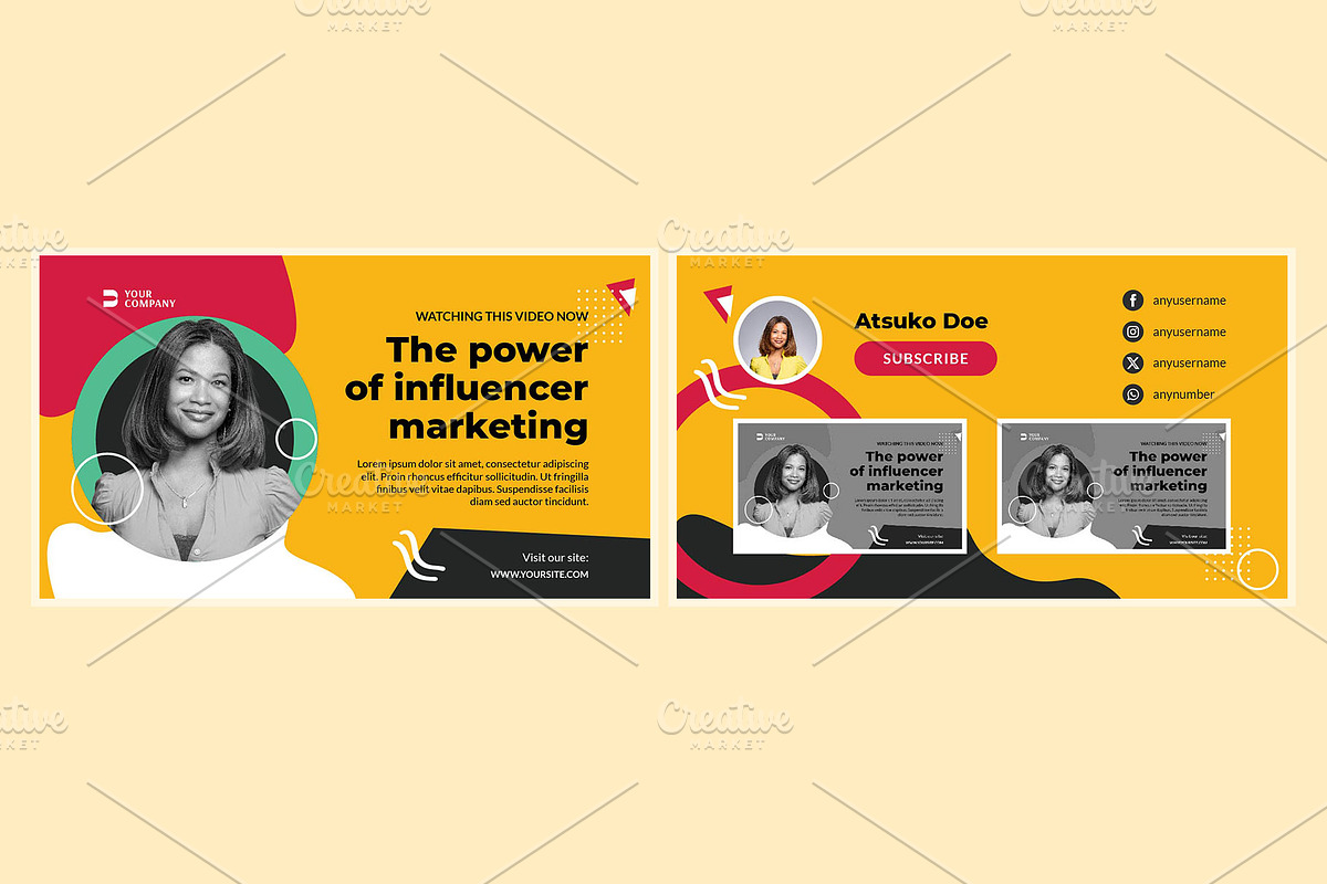 Youtube Thumbnail Cover Design, a Social Media Template by hekenostudio (Photo 2 of 4)