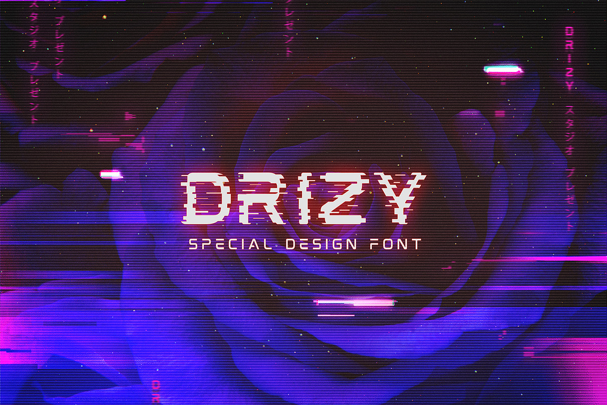Mokoto Glitch Typeface preview 5