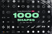 1000+ Shapes & Elements Bundle, a Graphic by Dirtybarn (Thumbnail 1 of 14)