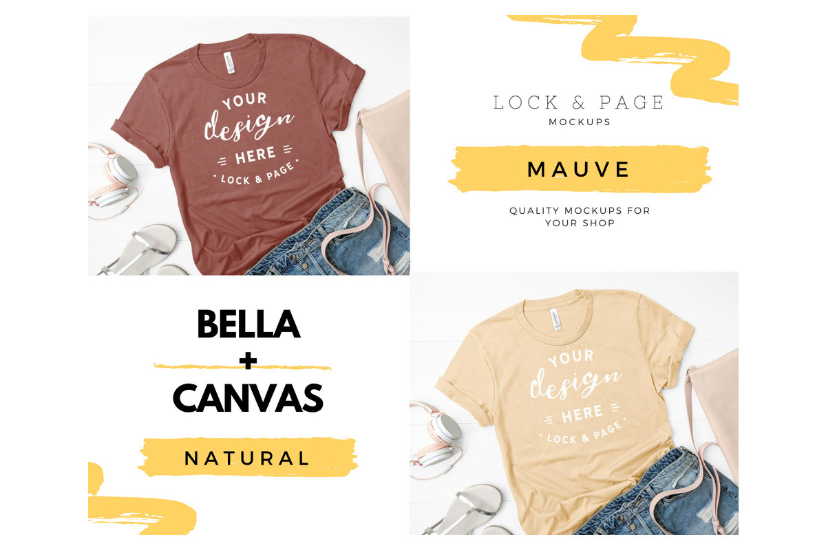 Bella Canvas 3001 Mega Bundle Mockup, a Shirt Mockup by lock and page (Photo 50 of 84)