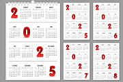 Wall Calendar 2025 to 2028, a Stationery Template by ContestDesign (Thumbnail 1 of 6)