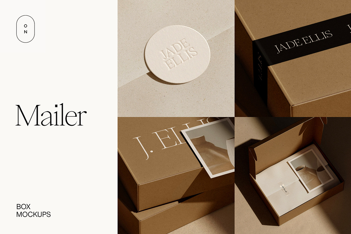 Mailing Box Mockup – Kraft Mailer 01, a Packaging Mockup by October November (Photo 1 of 8)