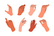 Hand gestures, finger signs set, an Illustration by Good Studio (Thumbnail 2 of 4)