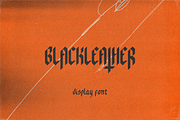 Blackleather – Display Typeface, a Blackletter Font by Clint English (Thumbnail 1 of 6)