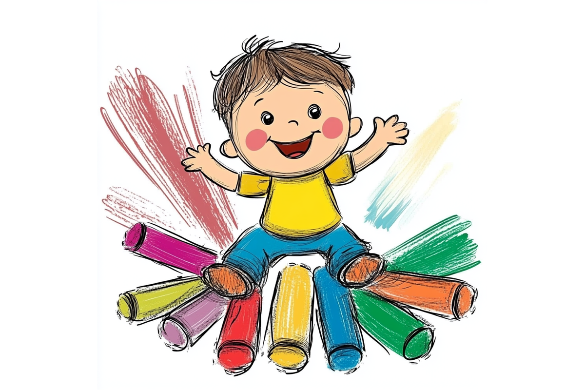 Prompt Crayon Children Clipart, a Decorative Illustration by Creative design (Photo 3 of 7)