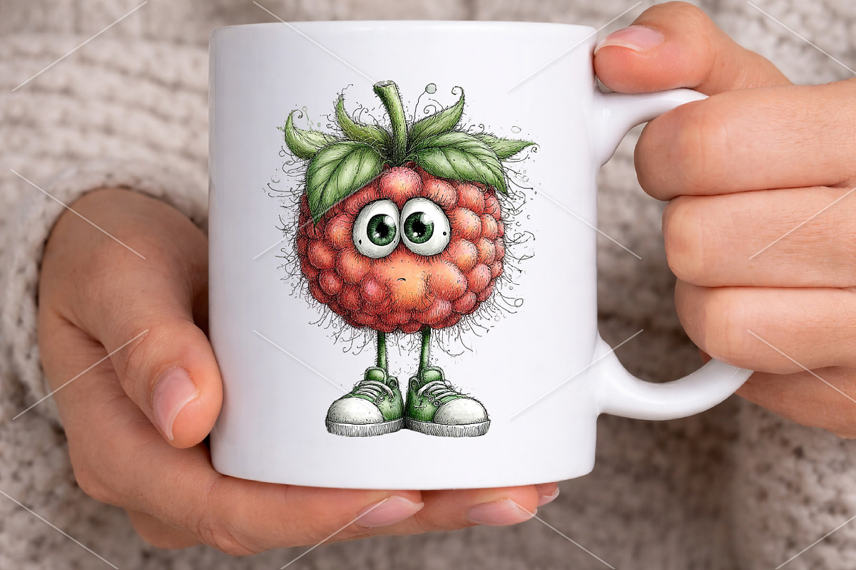 Whimsical Quirky Cute Funny Fruit, a Seasonal Illustration by Canvas Craft (Photo 6 of 7)