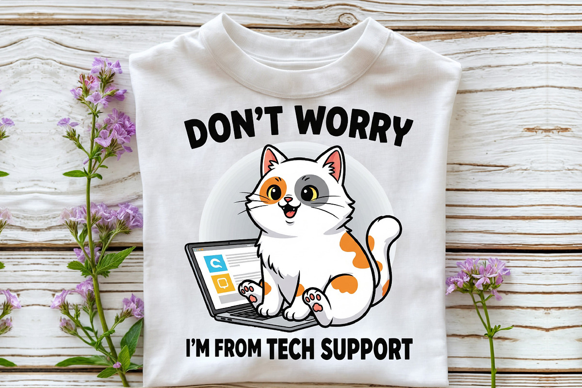 Dont Worry Im From Tech Support, an Illustration by DreamCafeArt (Photo 2 of 6)