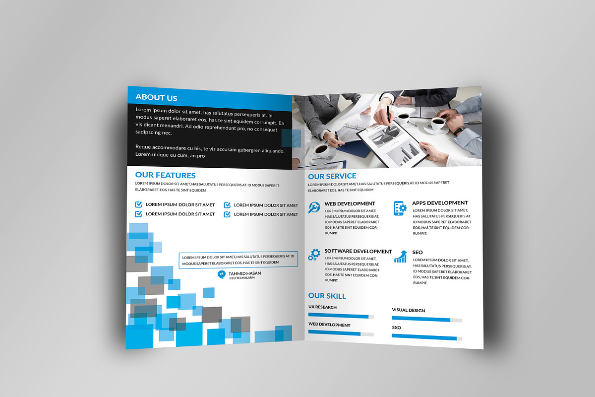 5 Clean Business Bi Fold Brochure, a Brochure Template by Imagine Design Studio (Photo 13 of 17)