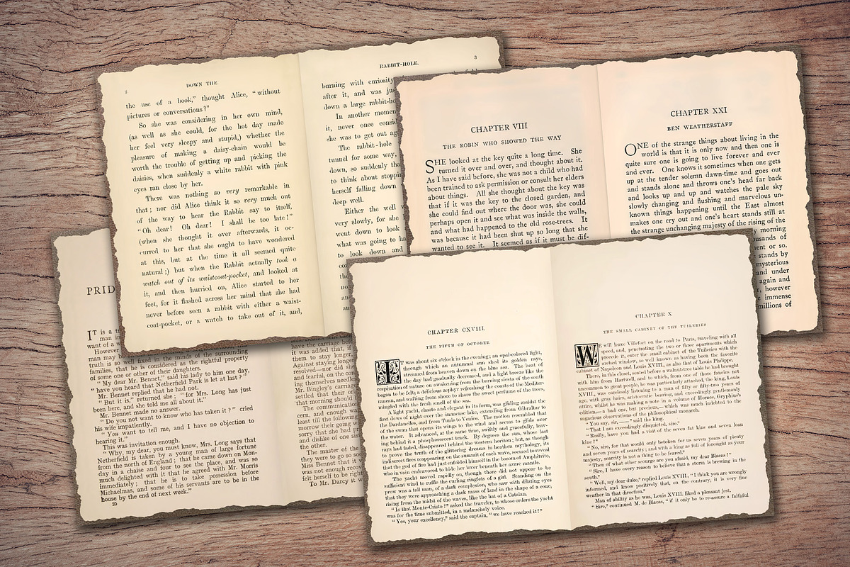 Old Book Paper (Double Page Spreads), a Texture Illustration by Secret Helper (Photo 3 of 7)