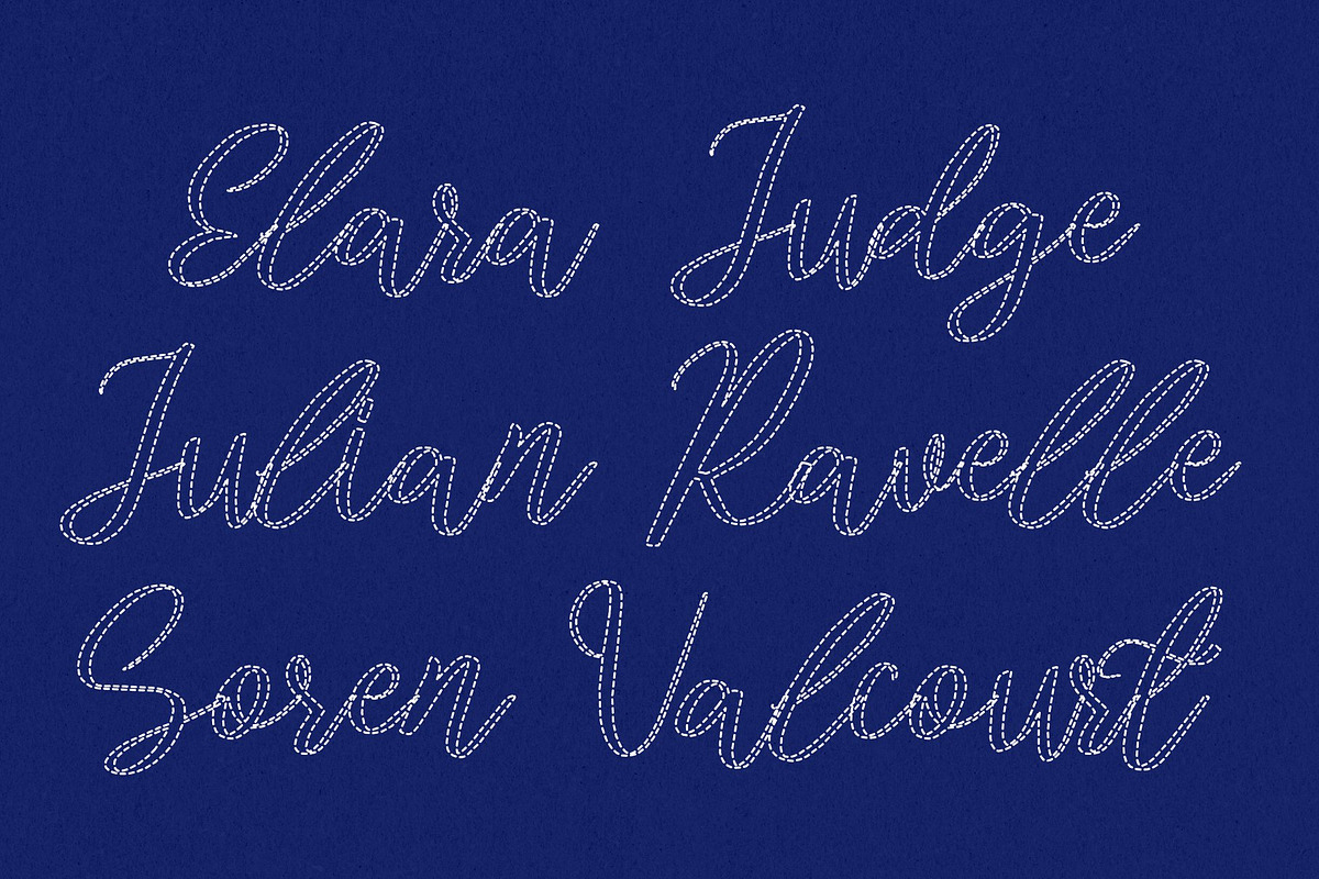 Banday Dashed, a Script Font by Craft Supply Co. (Photo 3 of 8)
