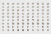 Sunny Icons: 90 weather icons, an Icon by Hand-Drawn Goods (Thumbnail 2 of 2)