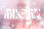 Abnorm Experimental Display Typeface, a Serif Font by Graphue (Thumbnail 1 of 9)