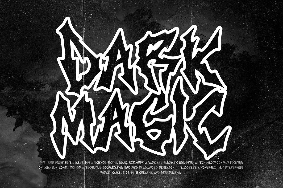 Blackened Rumbling Black Metal Rough, a Blackletter Font by dansdesign (Photo 10 of 12)