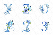 Watercolor Butterfly Alphabet Clipar, an Illustration by DreamPrint404 (Thumbnail 4 of 4)