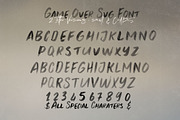 Game Over Brush & SVG Font, a Font by Cruzine (Thumbnail 4 of 8)