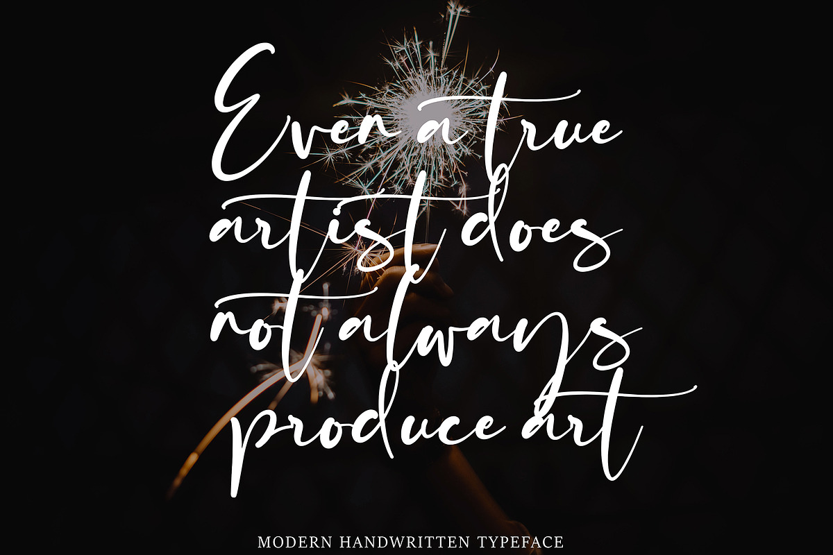 Sentired, a Script Font by pineungtype (Photo 7 of 9)