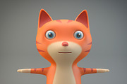 Cartoon Cat, an Animal 3D Model by XYZ Space (Thumbnail 1 of 5)